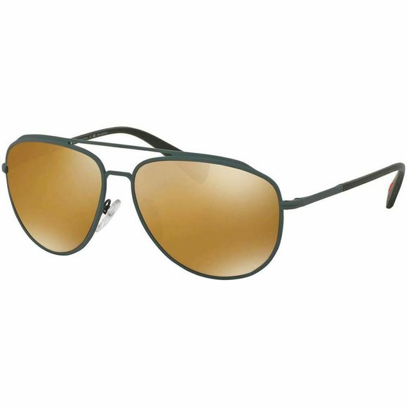 Prada Polarized Aviator Sunglasses Brown G…